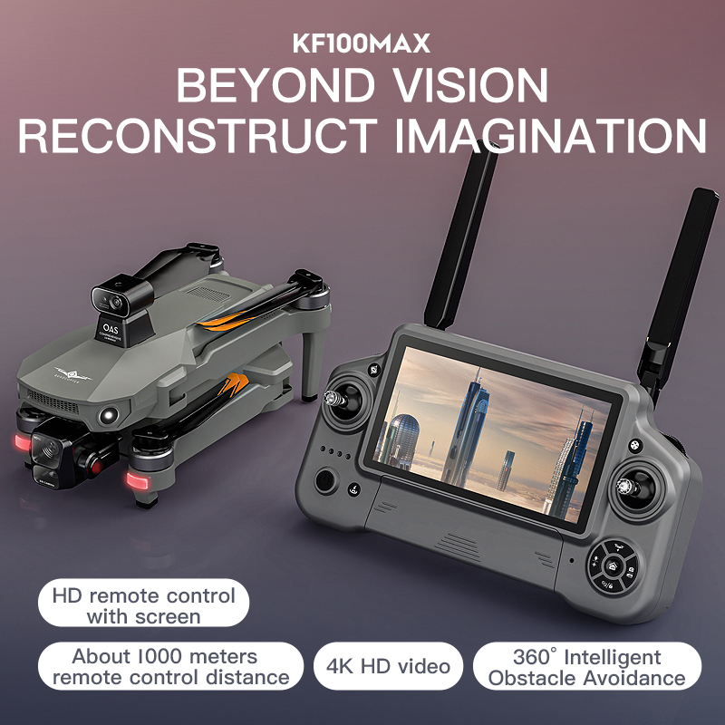 KF100 MAX GPS الطائرة بدون طيا - مراجعة Drone Controller Screen وسعره