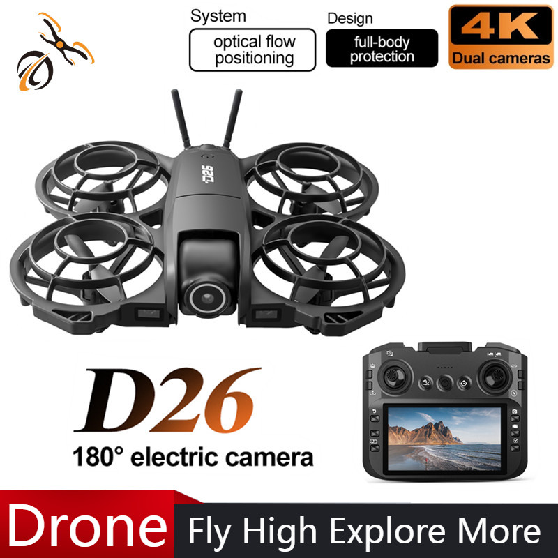 طائرة بدون طيار D26 بدقة 4K لل - مراجعة Drone Controller Screen وسعره